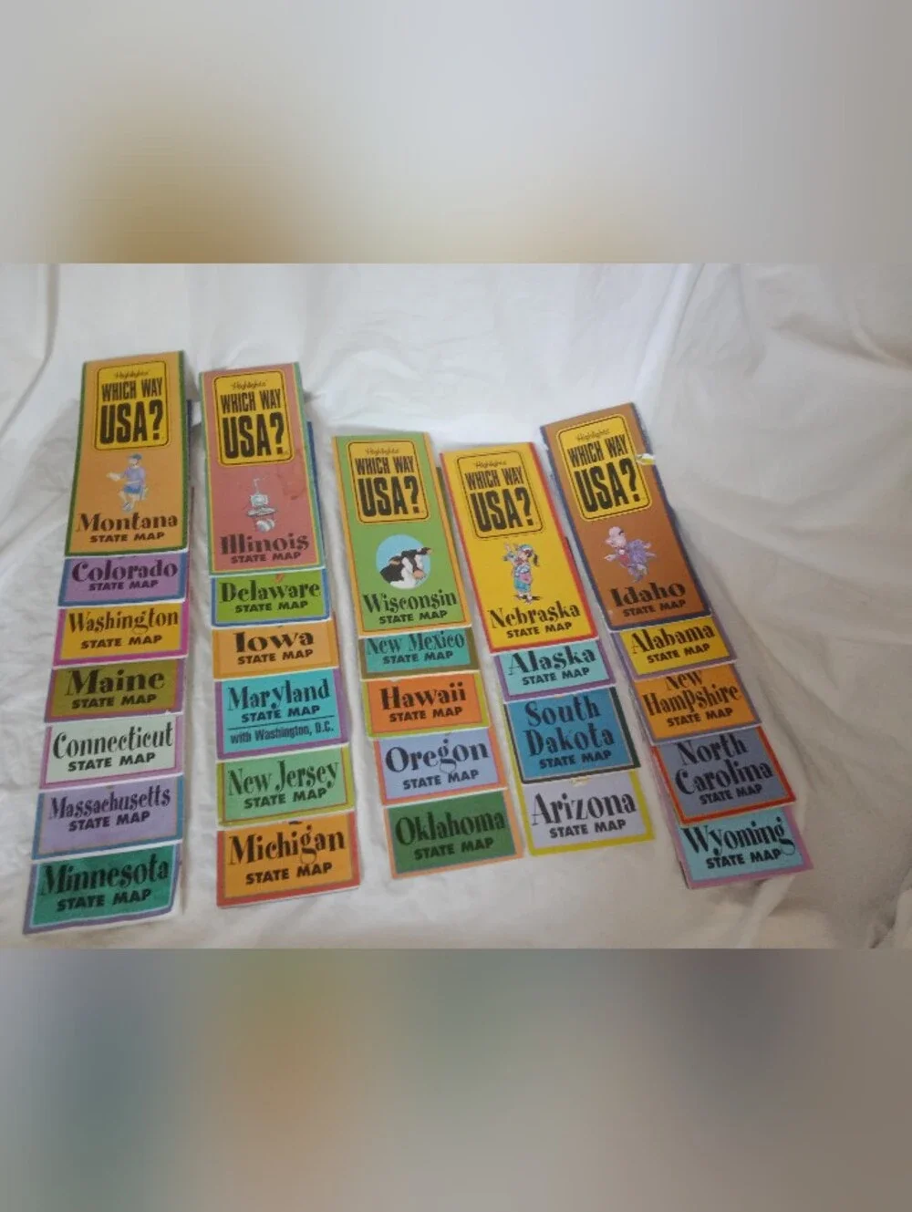 27 Highlights State Maps Which Way USA Child Learning Education Geography